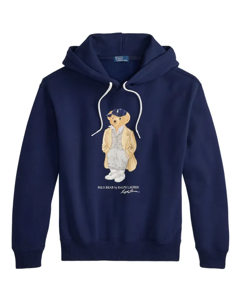 Ralph Lauren Hoodie mit Polo Bear - Blau Blau