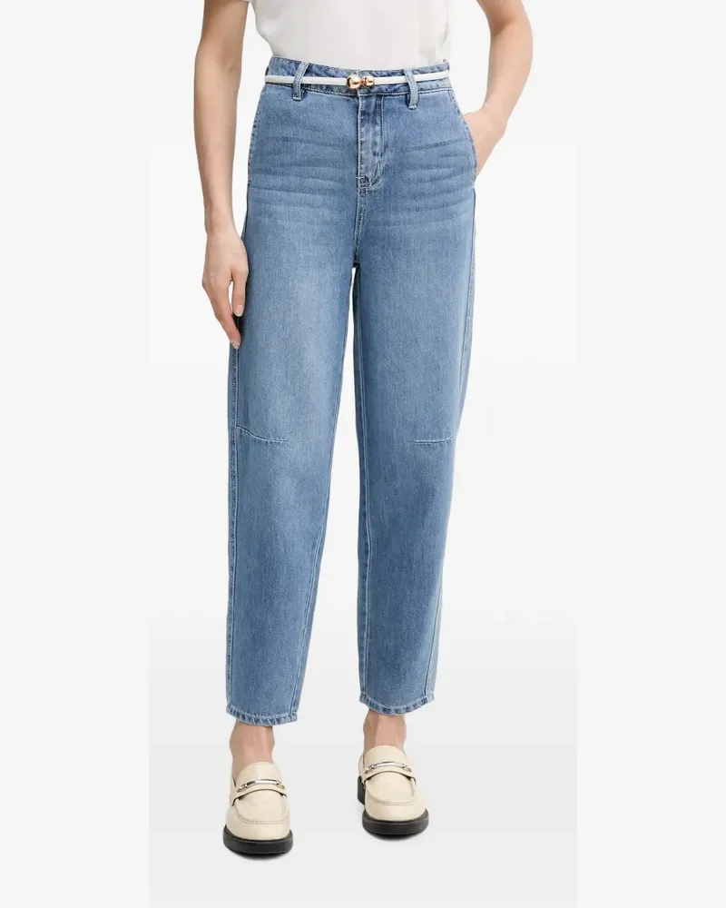 Gaudi Ausgeblichene Jeans mit Gürtel - Blau Blau
