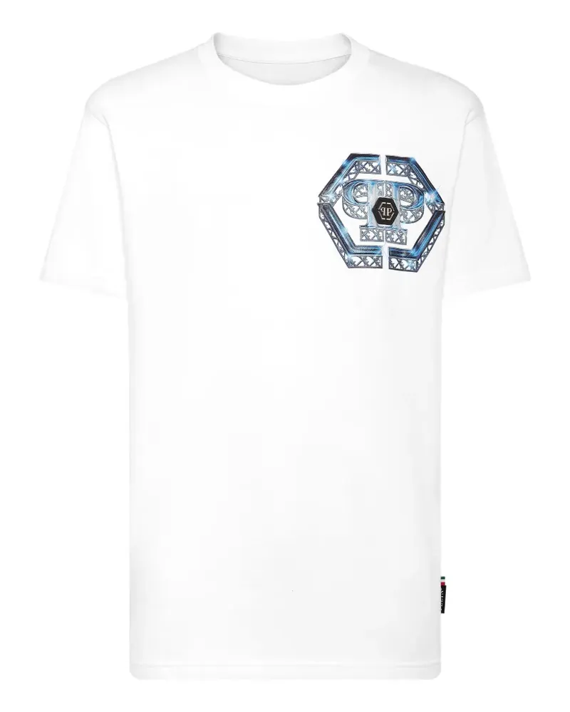 Philipp Plein T-Shirt mit grafischem Print - Weiß Weiß