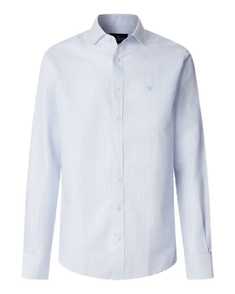 Hackett Bengal Hemd aus Leinengemisch - Blau Blau