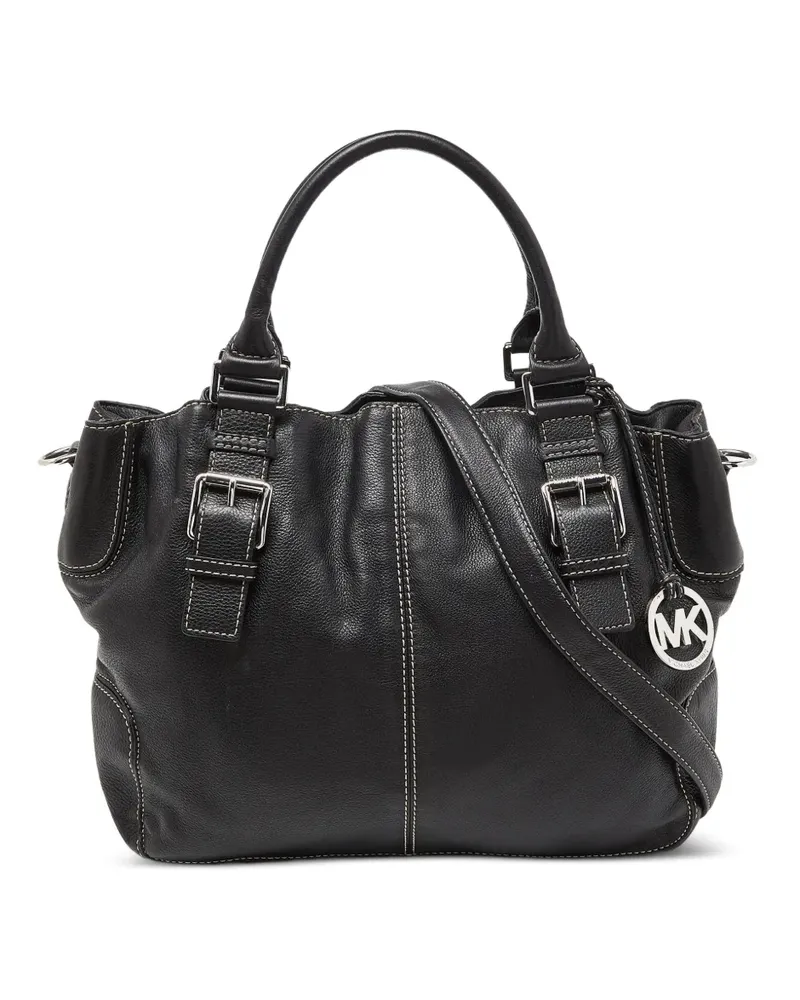 Michael Kors Brookville Tote Bag mit Logo-Anhänger - Schwarz Schwarz