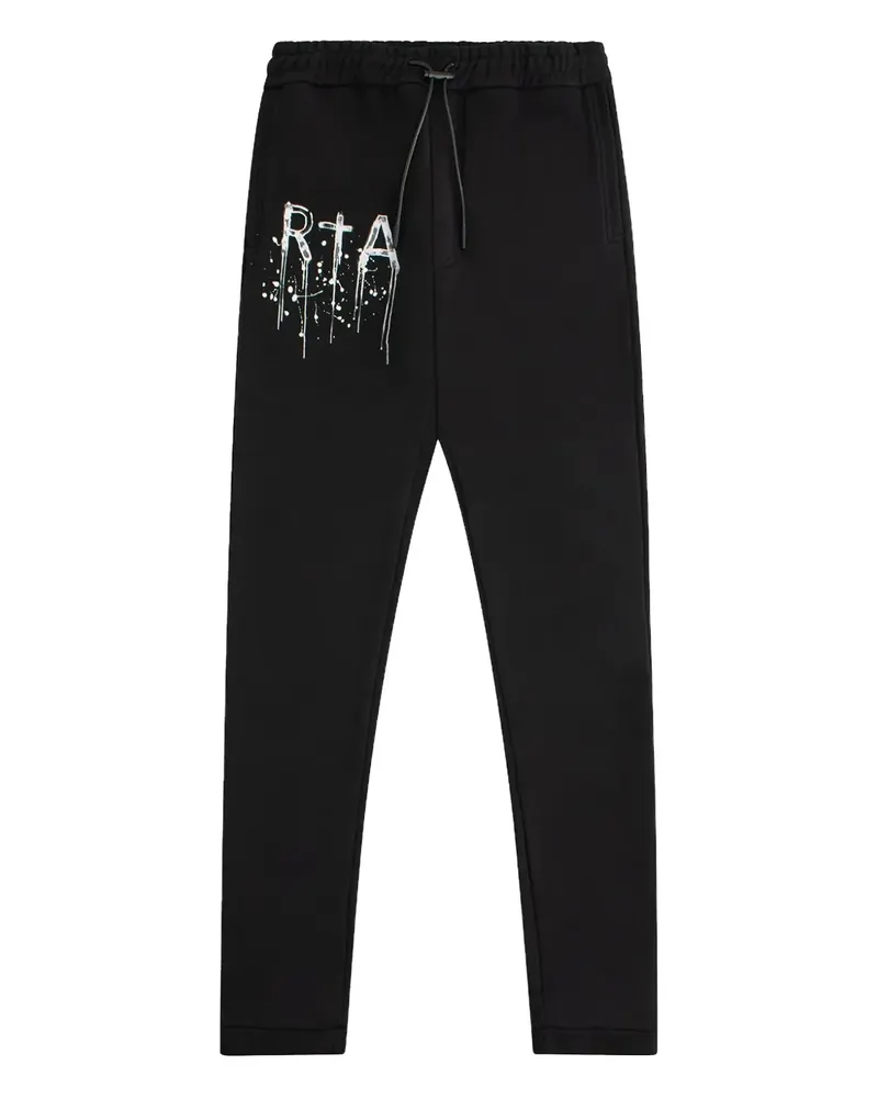 RTA logo-print track pants - Schwarz Schwarz