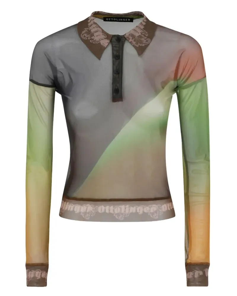 OTTOLINGER mesh-panel polo shirt - Mehrfarbig Mehrfarbig