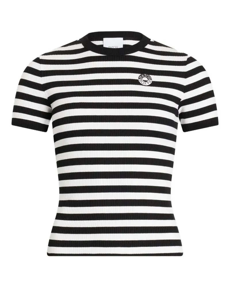 Patou Gestreiftes T-Shirt - Weiß Weiß