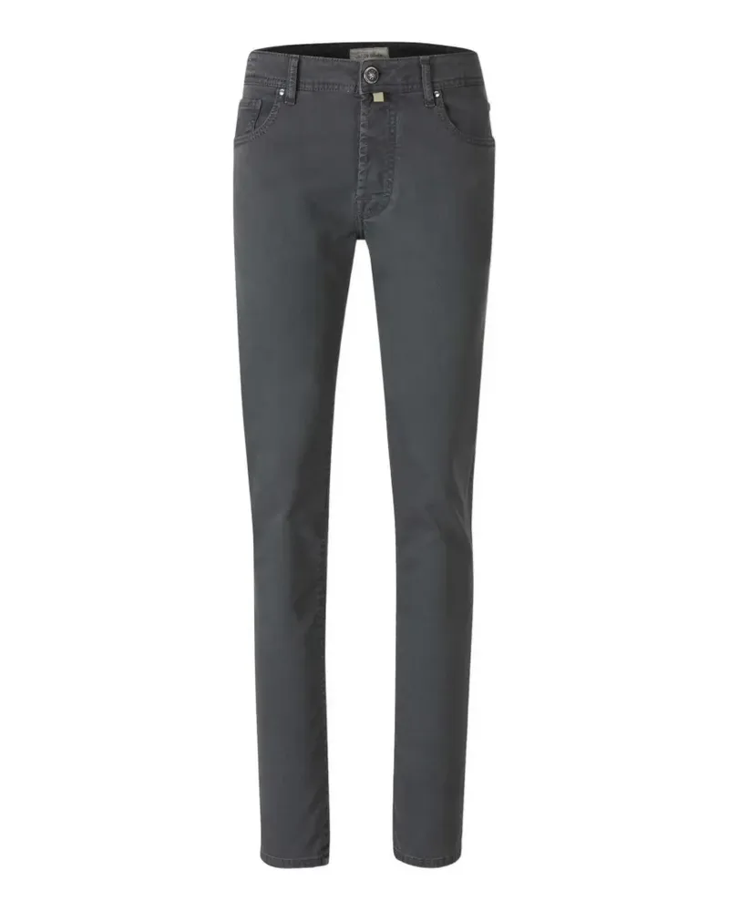 Jacob Cohën Slim-Fit-Jeans mit Logo-Patch - Grau Grau