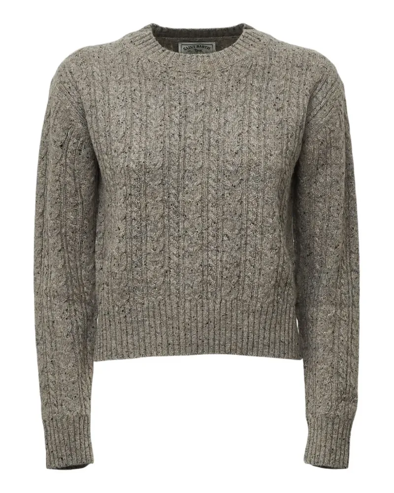 MC2 Saint Barth Greige Lalia Donegal Pullover mit Rundhalsausschnitt - Grau Grau