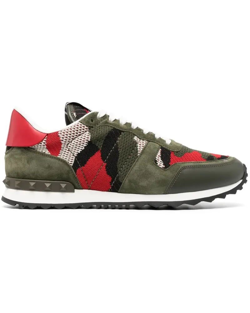 Valentino Garavani Camouflage Rockrunner Sneakers - Grün Grün