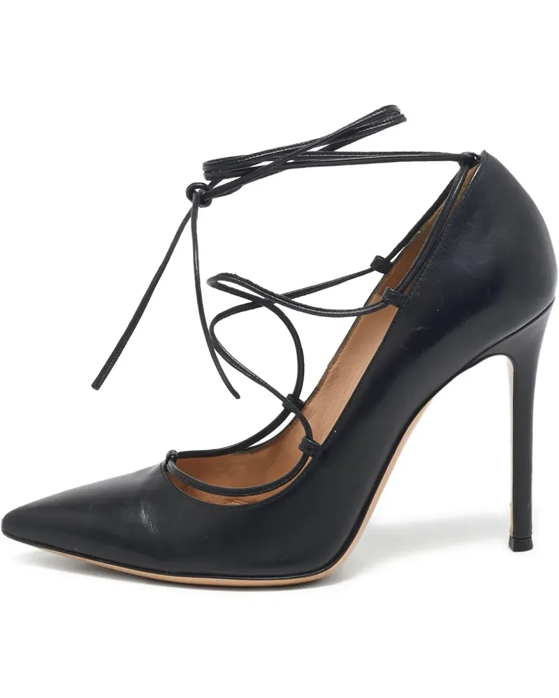 Gianvito Rossi Pre-owned Femi Pumps mit Schnürung 105mm - Schwarz Schwarz