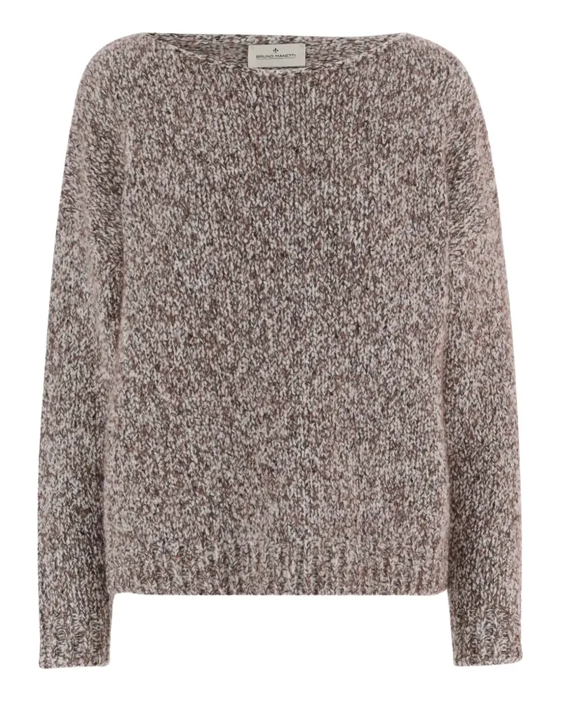 Bruno Manetti Grob gestrickter Pullover - Braun Braun