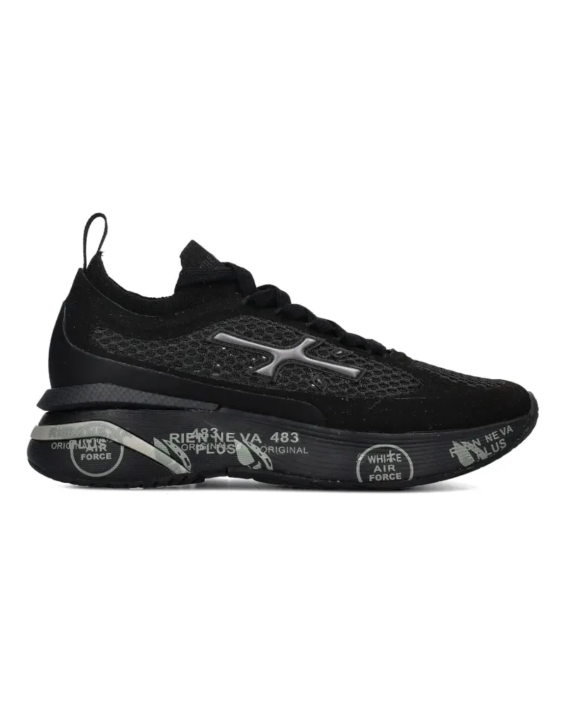 Premiata Moerun mesh-panel sneakers - Schwarz Schwarz