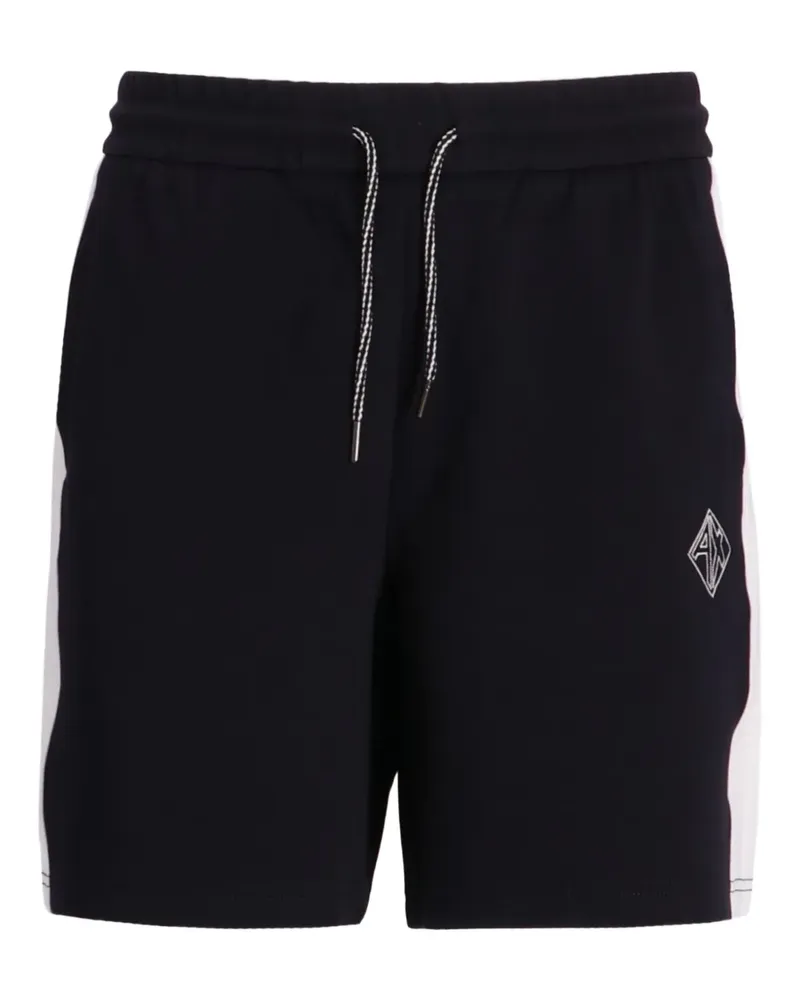 Armani Exchange Shorts mit Logo-Stickerei - Blau Blau