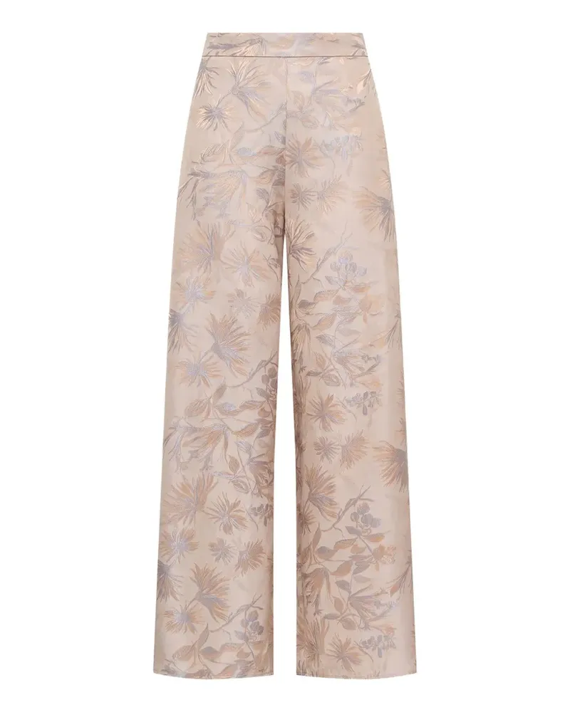 Maliparmi Hose mit Blumen-Print - Nude Nude