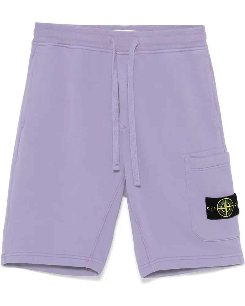 Stone Island Joggingshorts mit Kompass-Patch - Violett Violett