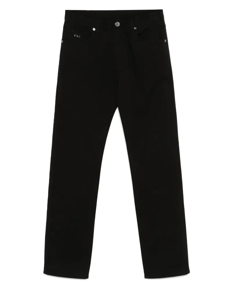 Emporio Armani Hose mit schmalem Schnitt - Schwarz Schwarz