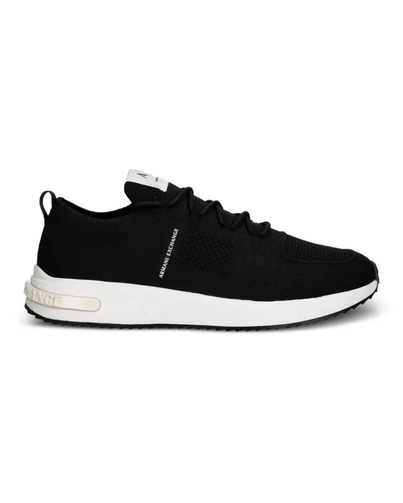 Armani Exchange Sneakers in Strickoptik - Schwarz Schwarz
