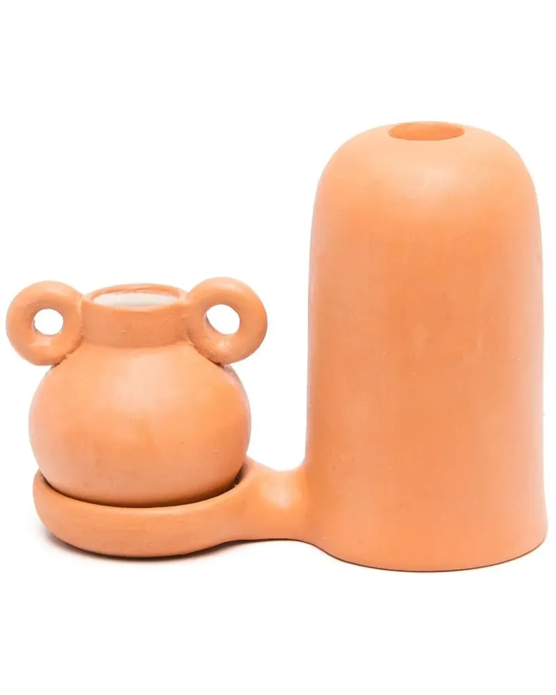 Lola Mayeras Clay Kerzenhalter - Braun Braun