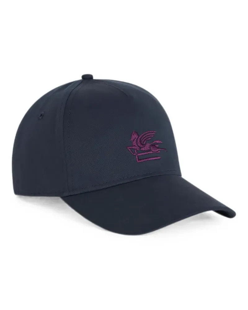 Etro Baseballkappe mit Pegaso-Stickerei - Blau Blau