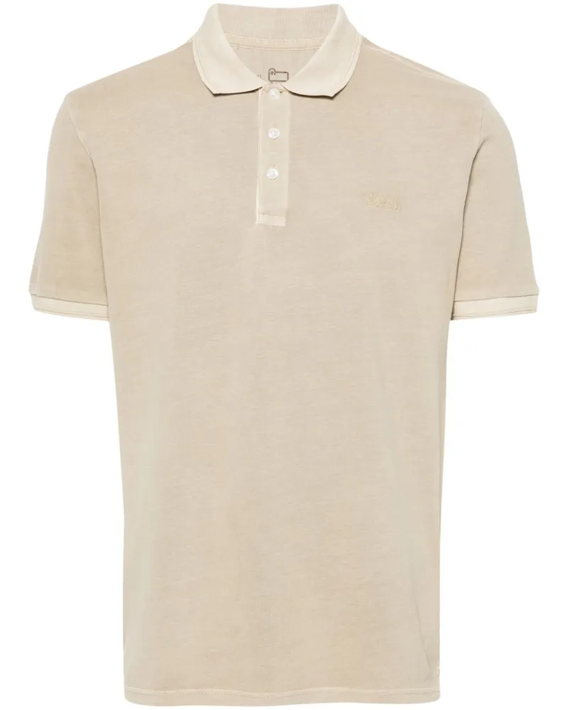 Woolrich Mackinack Poloshirt mit Logo-Stickerei - Nude Nude
