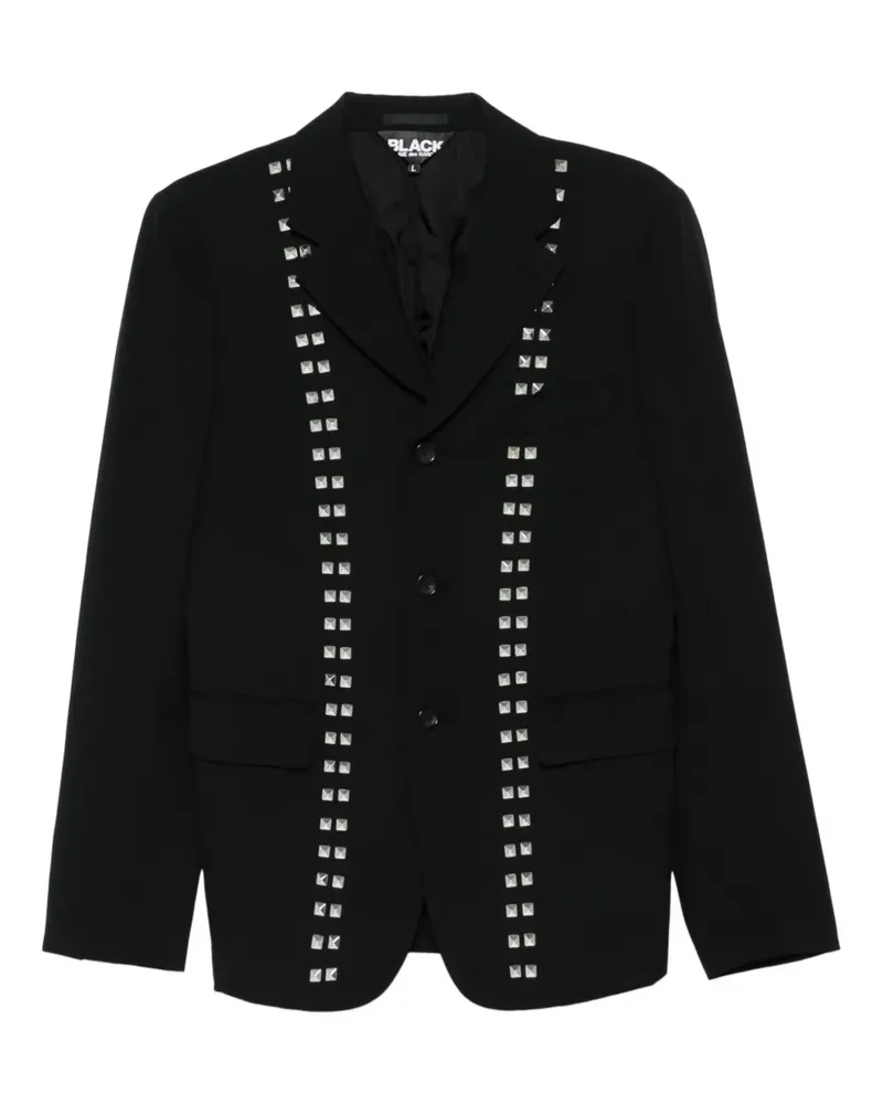 Comme des Garçons Einreihige Jacke mit Nieten - Schwarz Schwarz