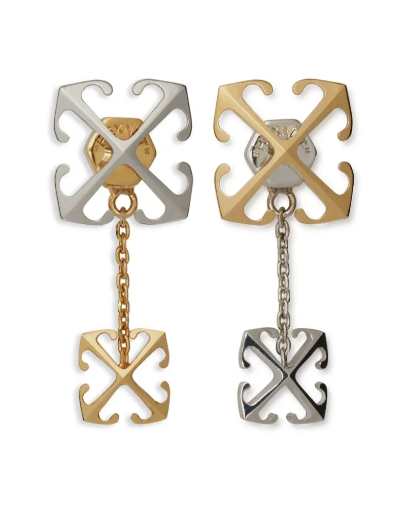 OFF-WHITE Arrow Hängeohrringe - Gold Gold