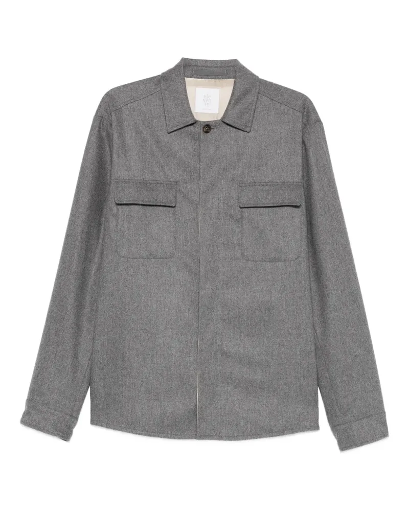 Eleventy Geknöpfte Hemdjacke - Grau Grau