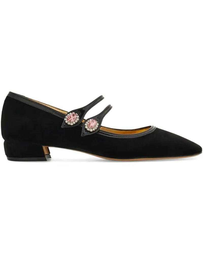 Ferragamo Pumps mit Kristallen - Schwarz Schwarz