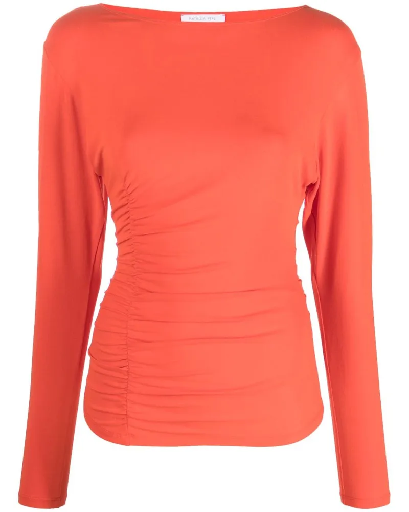 Patrizia Pepe Geraffter Blazer Orange