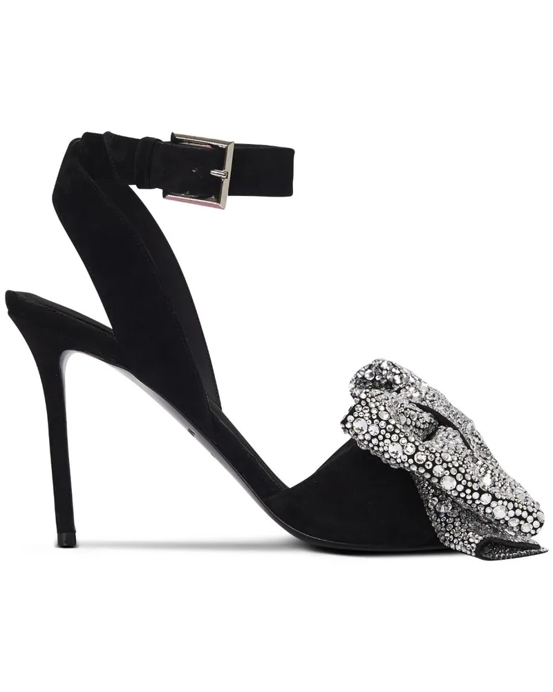 Balmain Ruby Sandalen mit Strass 95mm - Schwarz Schwarz