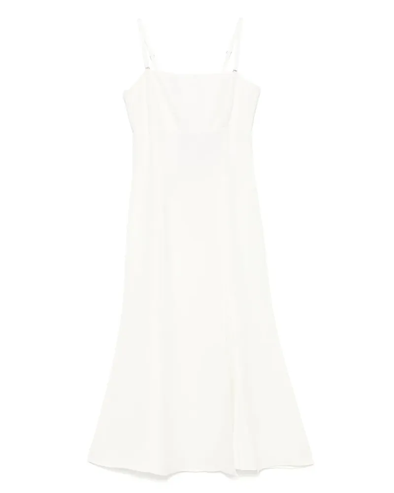Twin-Set Midikleid mit Bustier-Oberteil - Weiß Weiß