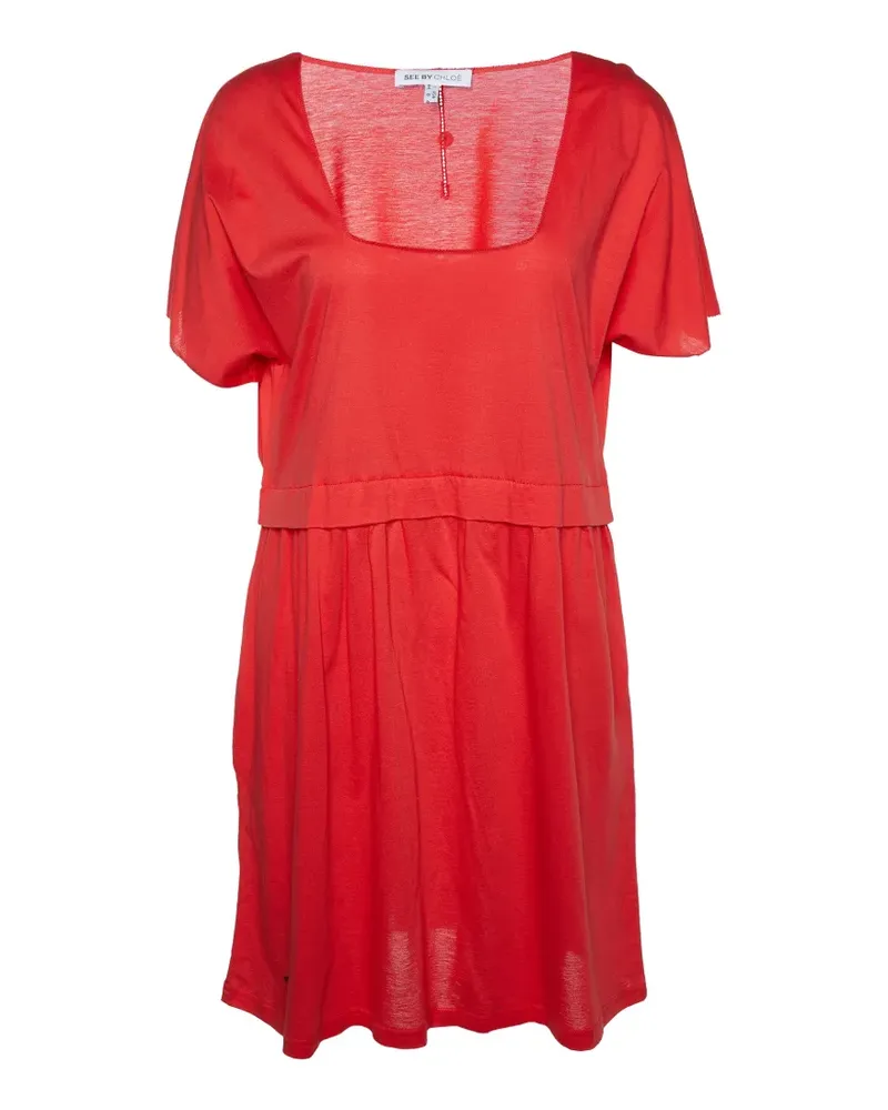 See by Chloé cotton-knit dress - Rot Rot