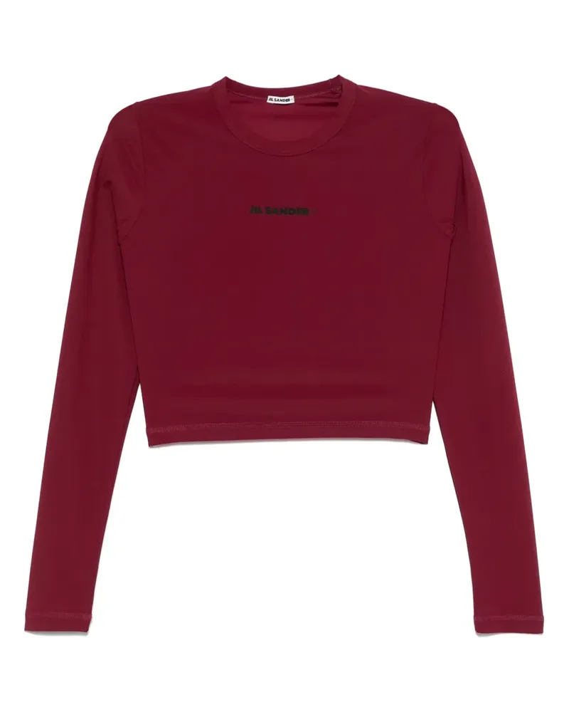 Jil Sander Cropped-Badeoberteil - Rot Rot