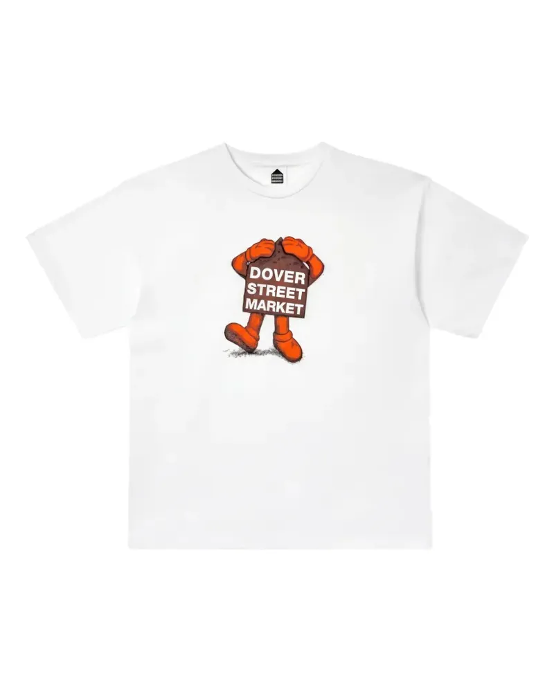 KAWS x Dover Street Market T-Shirt mit Print - Weiß Weiß