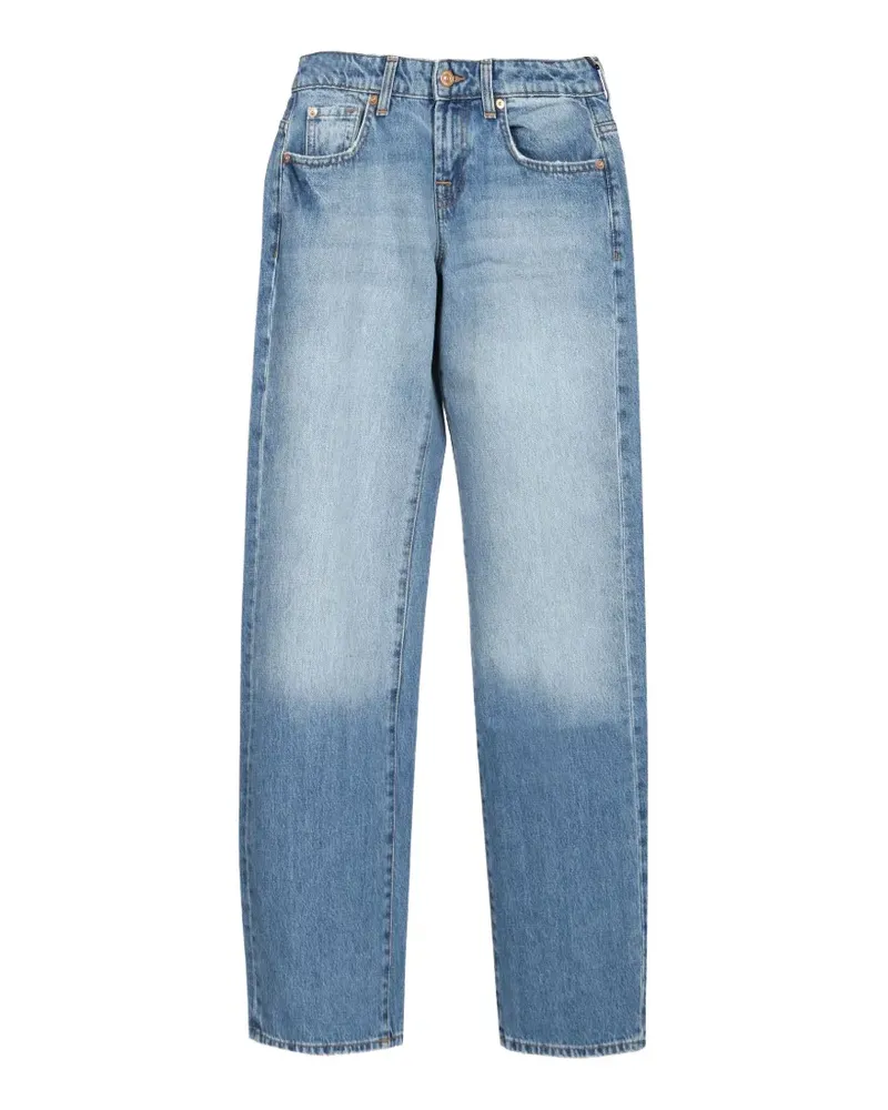 7 for all mankind Low Straight distressed jeans - Blau Blau