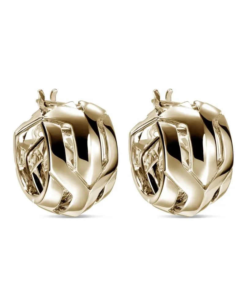 John Hardy Goldcreolen mit geometrischem Design Gold