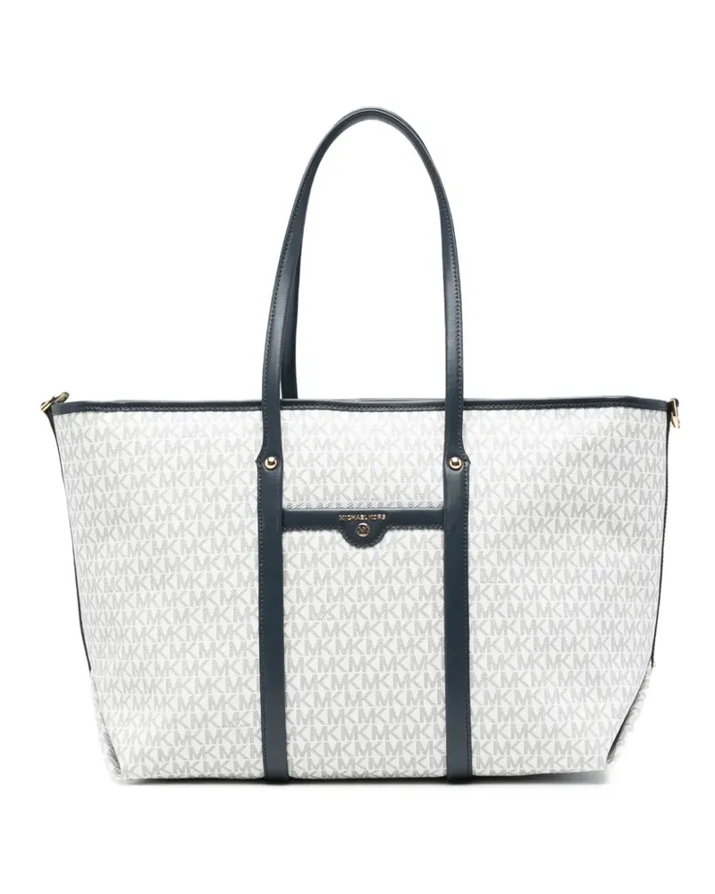 Michael Kors Handtasche mit Monogrammmuster - Weiß Weiß