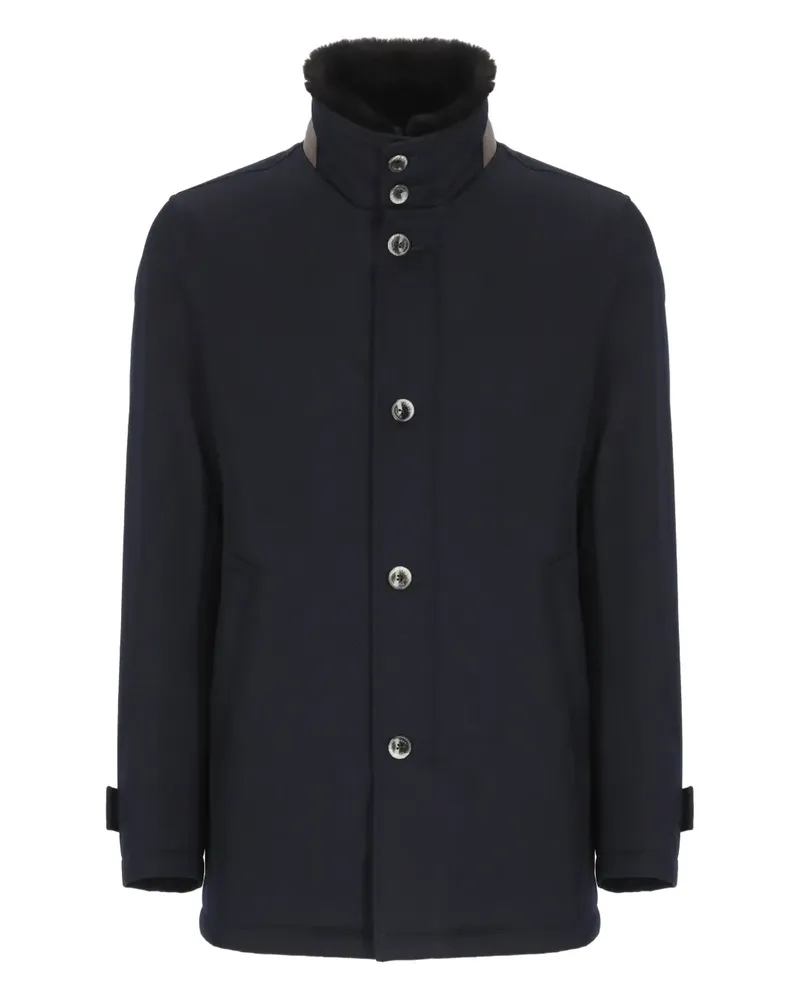 Herno virgin wool coat - Blau Blau