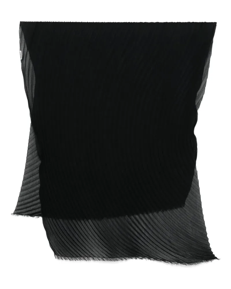 Issey Miyake Washi Pleats Schal - Schwarz Schwarz