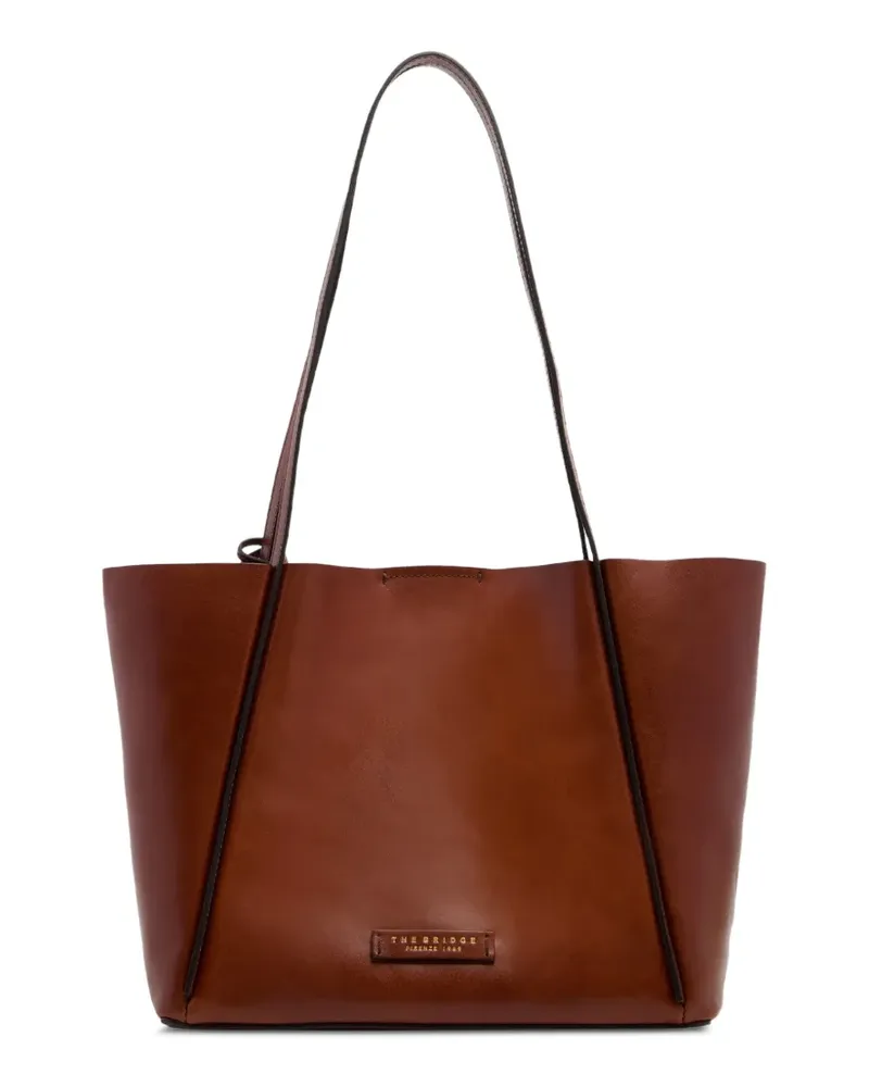 The Bridge leather removable-pouch tote bag - Braun Braun