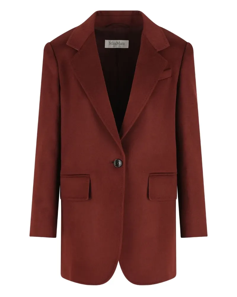 Max Mara Einreihiges Sakko - Rot Rot