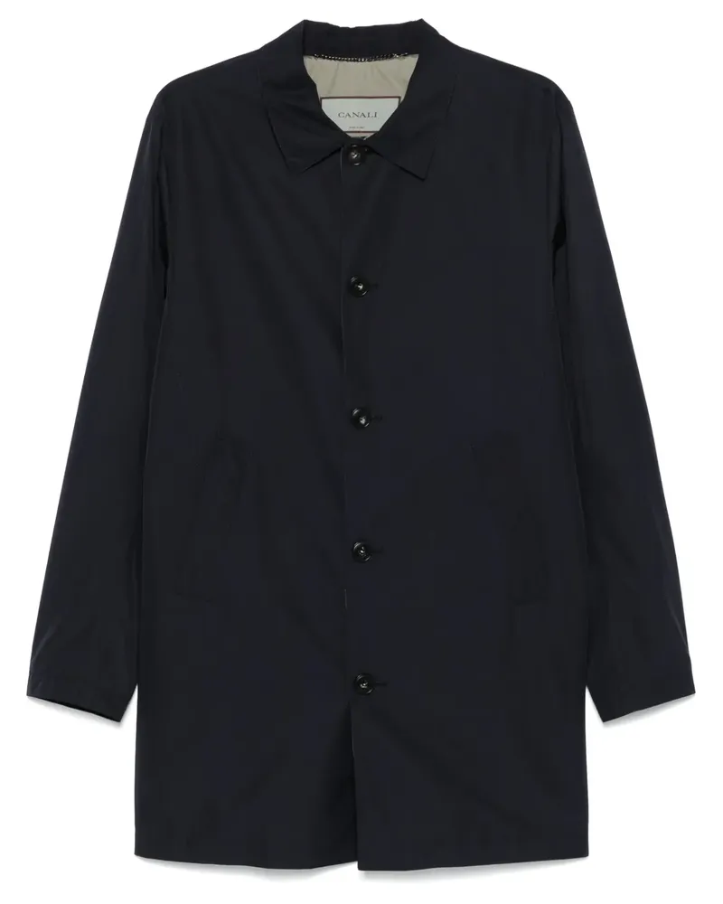 Canali Einreihiger Mantel - Blau Blau