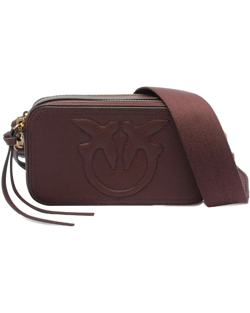 Pinko Mini-Tasche mit Logo-Prägung - Braun Braun