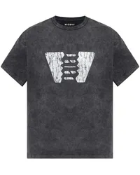 MISBHV T-Shirt mit Logo-Print Grau