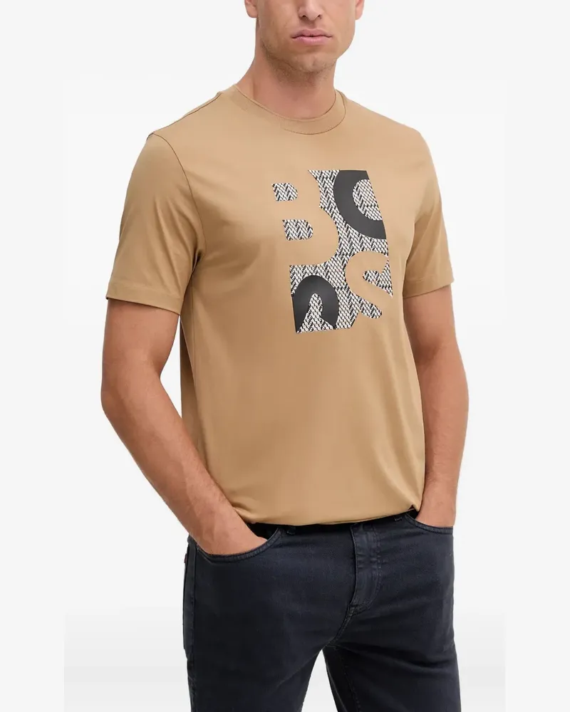 HUGO BOSS T-Shirt mit Logo-Print - Nude Nude