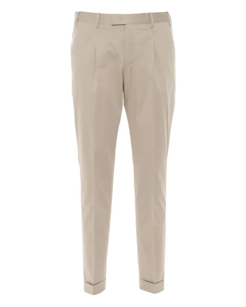 PT TORINO Umschlag-Hose mit Faltendetail - Nude Nude