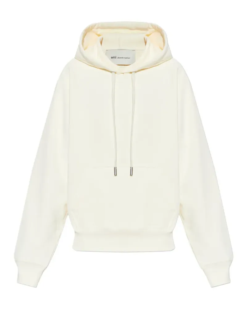 AMI Paris drawstring hooded sweatshirt - Nude Nude