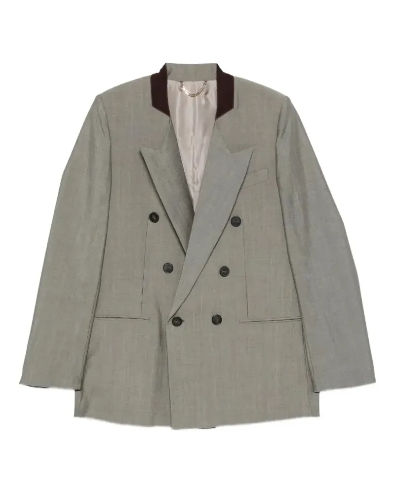 Victoria Beckham Beatrice double-breasted blazer - Grau Grau
