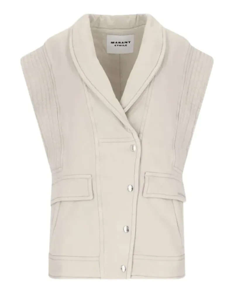 Isabel Marant Naelle quilted gilet - Nude Nude