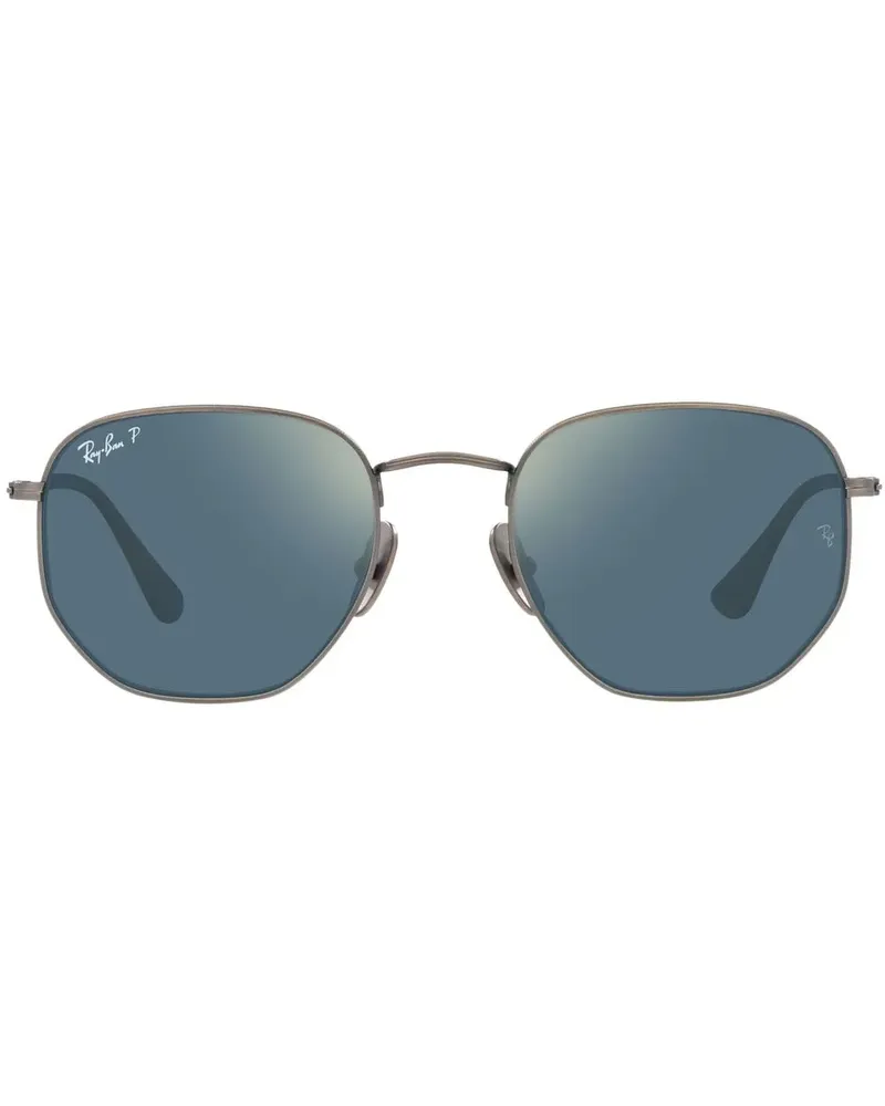 Ray Ban Sechseckige RB8148 Sonnenbrille - Grau Grau