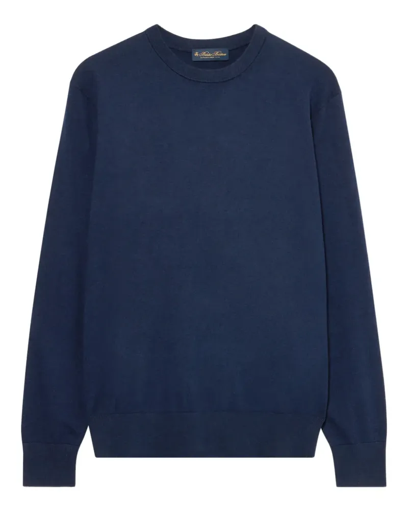 Brooks Brothers Pullover mit Rundhalsausschnitt - Blau Blau