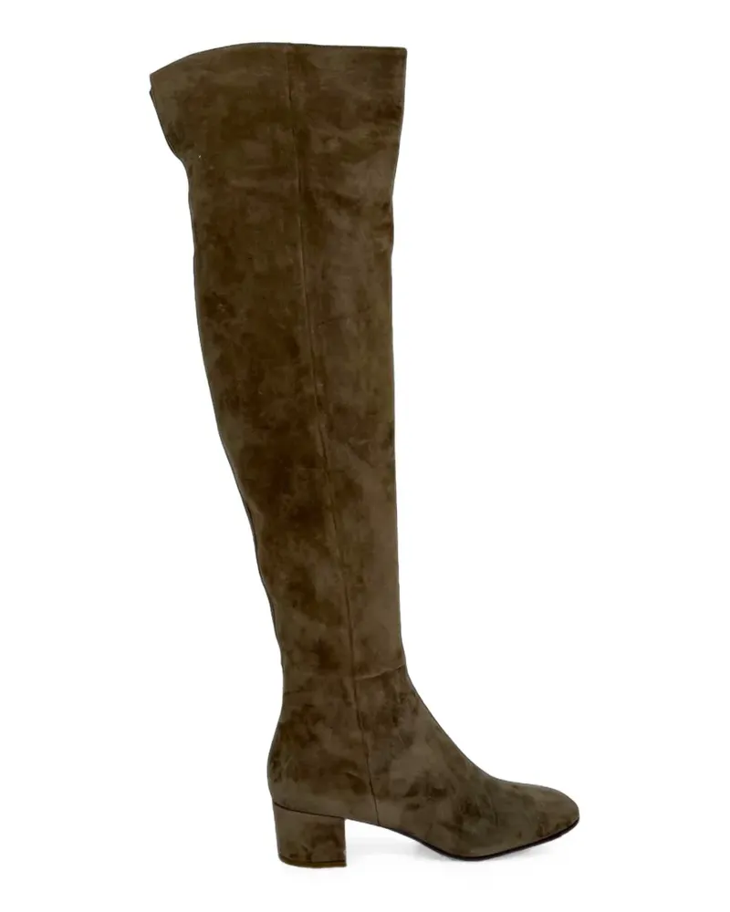 Gianvito Rossi Almond-toe knee-high boots - Braun Braun